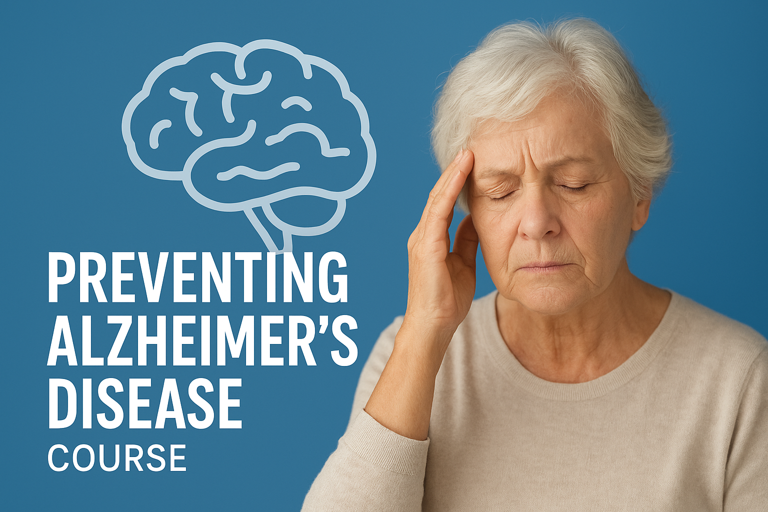 Preventing Alzheimers Disease Course Illustration